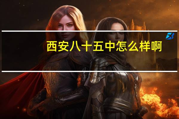 西安八十五中怎么样啊