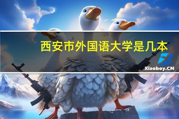 西安市外国语大学是几本