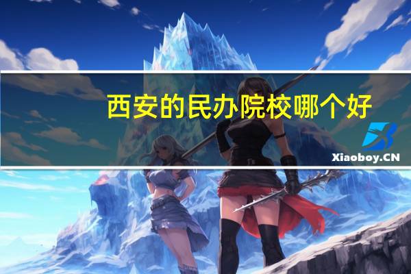 西安的民办院校哪个好