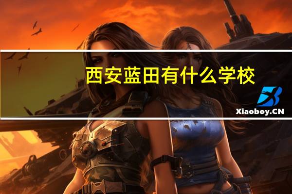 西安蓝田有什么学校