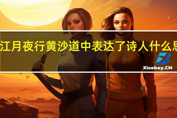 西江月夜行黄沙道中表达了诗人什么思想感情