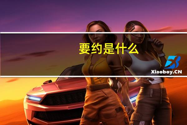 要约是什么
