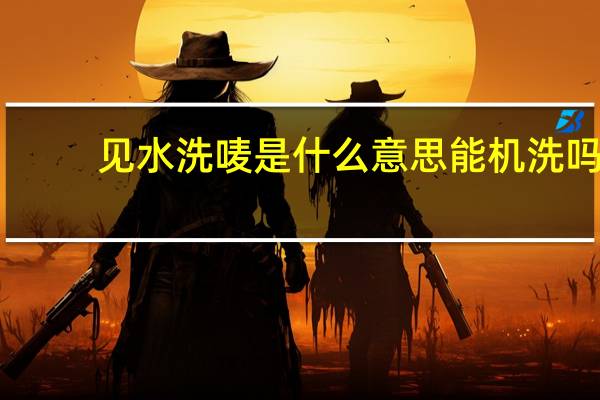 见水洗唛是什么意思能机洗吗