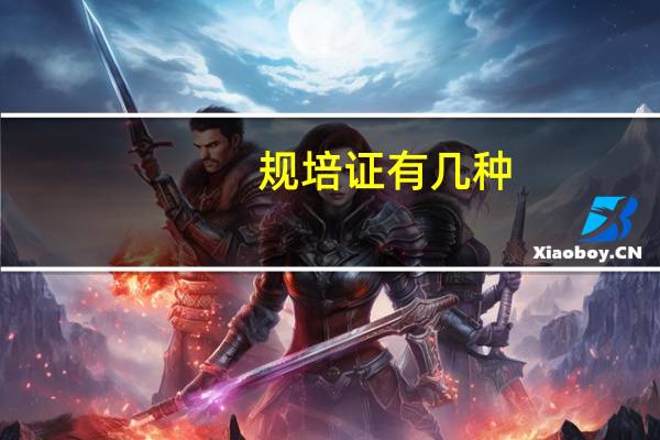 规培证有几种