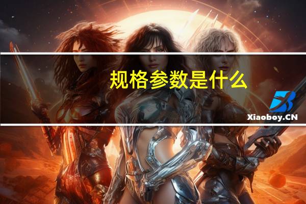 规格参数是什么