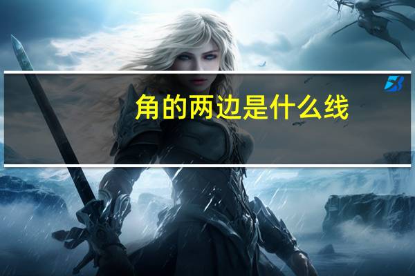 角的两边是什么线