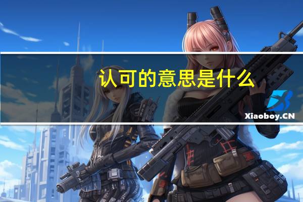 认可的意思是什么