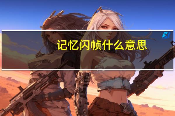 记忆闪帧什么意思