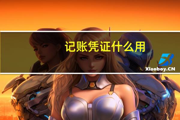 记账凭证什么用