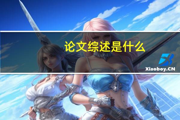 论文综述是什么