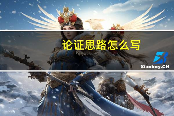 论证思路怎么写