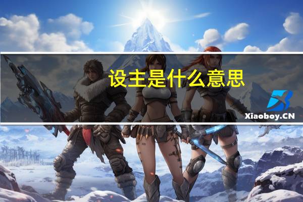 设主是什么意思