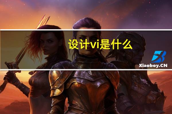 设计 vi 是什么