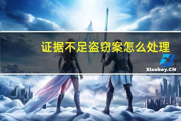 证据不足盗窃案怎么处理