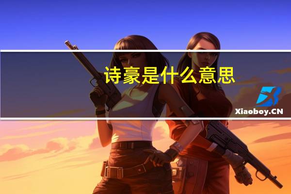 诗豪是什么意思