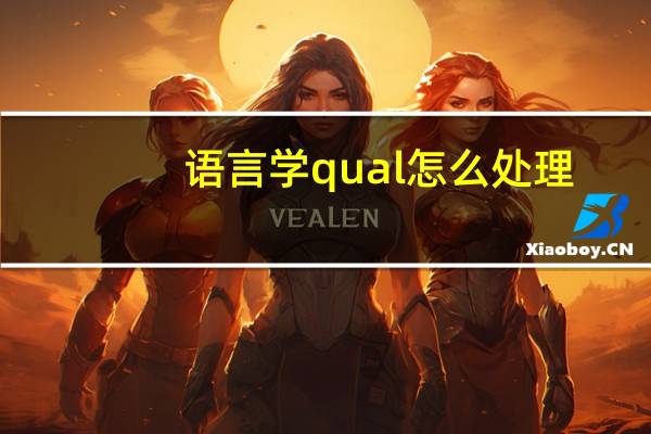 语言学qual怎么处理