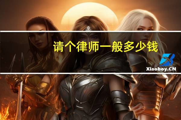 请个律师一般多少钱