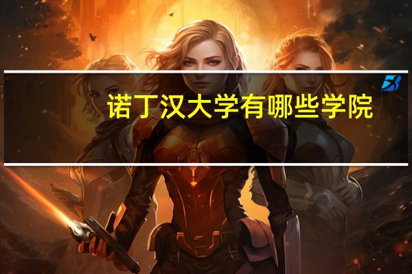 诺丁汉大学有哪些学院