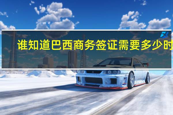 谁知道巴西商务签证需要多少时间