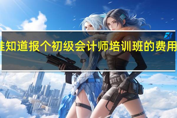 谁知道报个初级会计师培训班的费用是多少