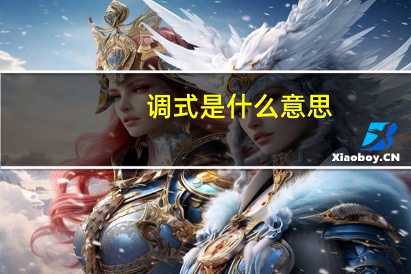 调式是什么意思