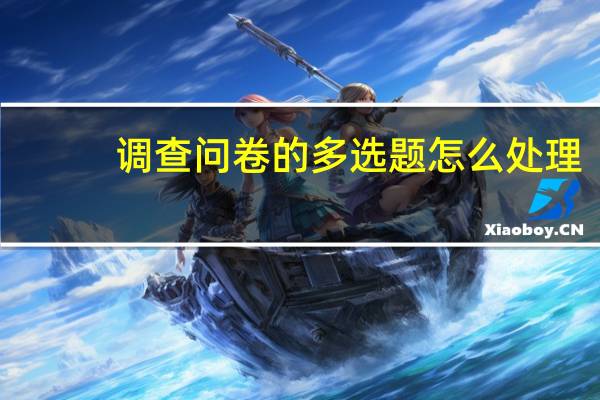 调查问卷的多选题怎么处理
