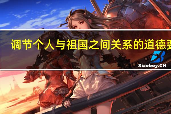 调节个人与祖国之间关系的道德要求