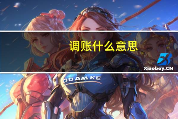 调账 什么意思