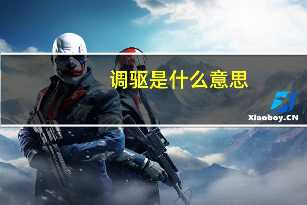 调驱是什么意思