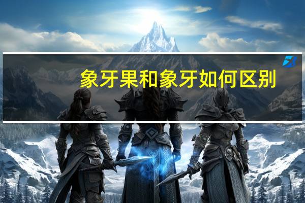 象牙果和象牙如何区别