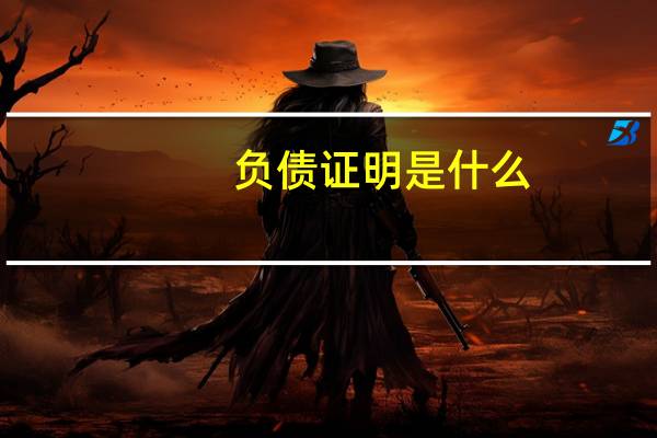 负债证明是什么