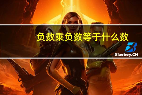 负数乘负数等于什么数