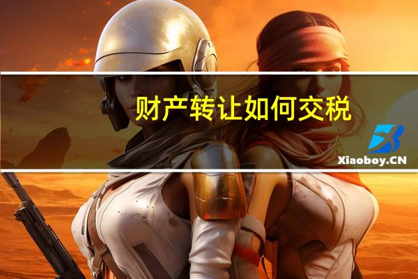 财产转让如何交税