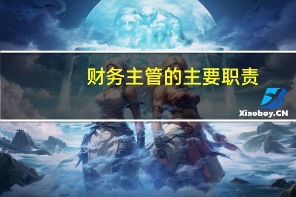 财务主管的主要职责