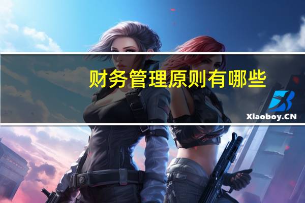 财务管理原则有哪些