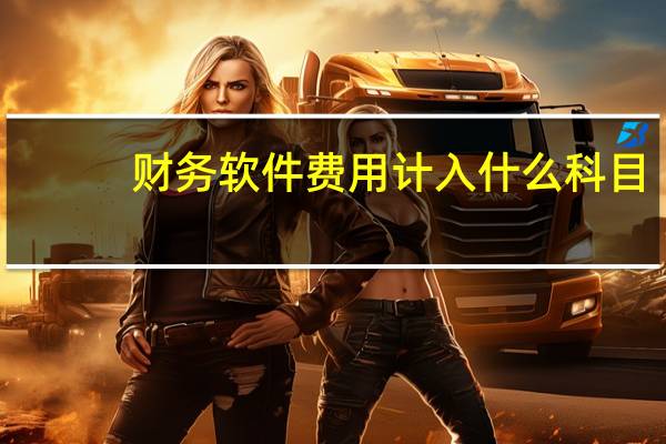财务软件费用计入什么科目