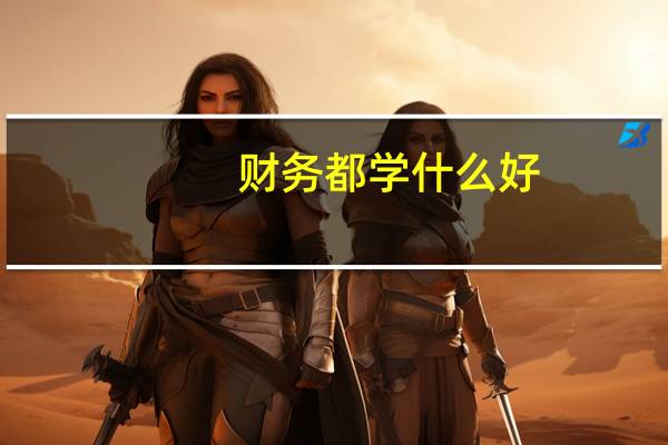 财务都学什么好