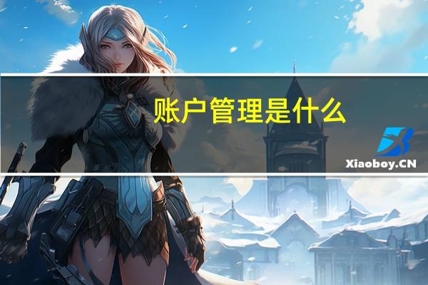 账户管理是什么