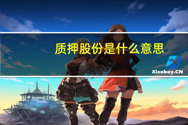 质押股份是什么意思