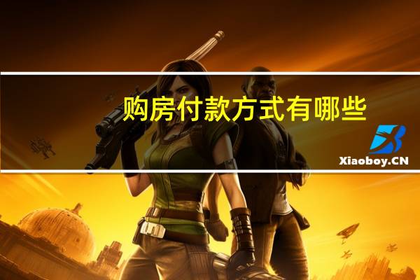 购房付款方式有哪些