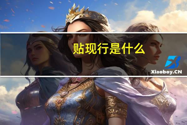 贴现行是什么