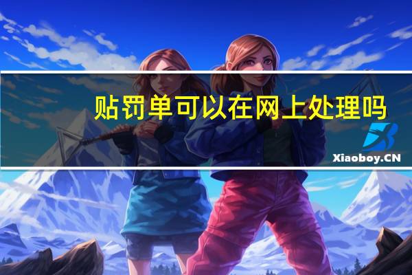 贴罚单可以在网上处理吗