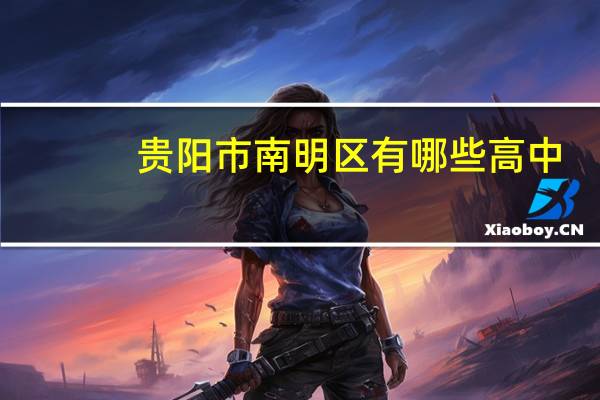 贵阳市南明区有哪些高中