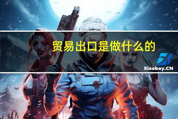贸易出口是做什么的