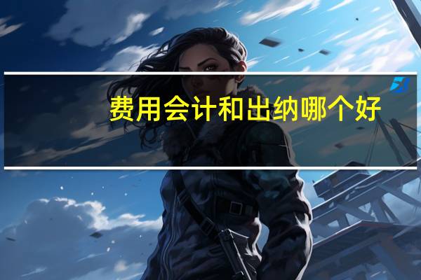 费用会计和出纳哪个好