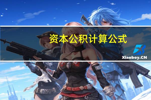 资本公积计算公式