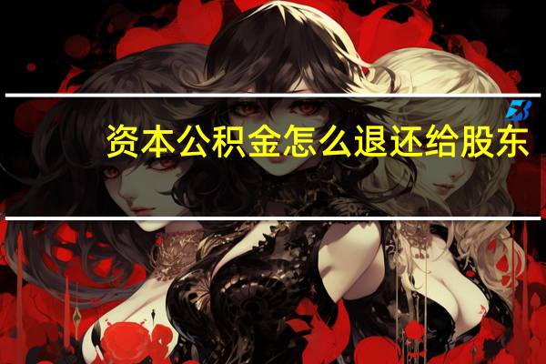 资本公积金怎么退还给股东