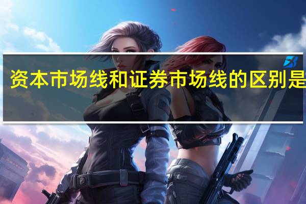 资本市场线和证券市场线的区别是什么