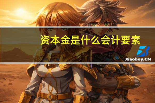 资本金是什么会计要素