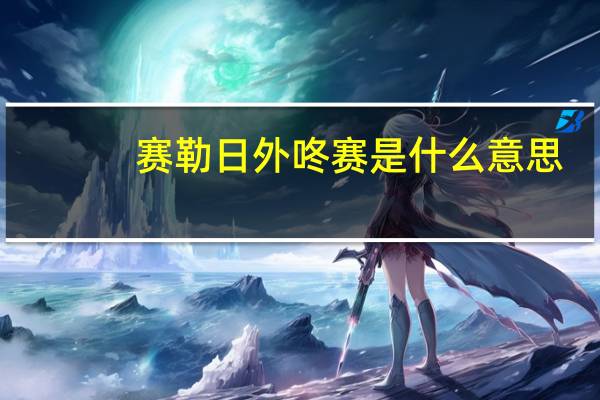 赛勒日外咚赛是什么意思